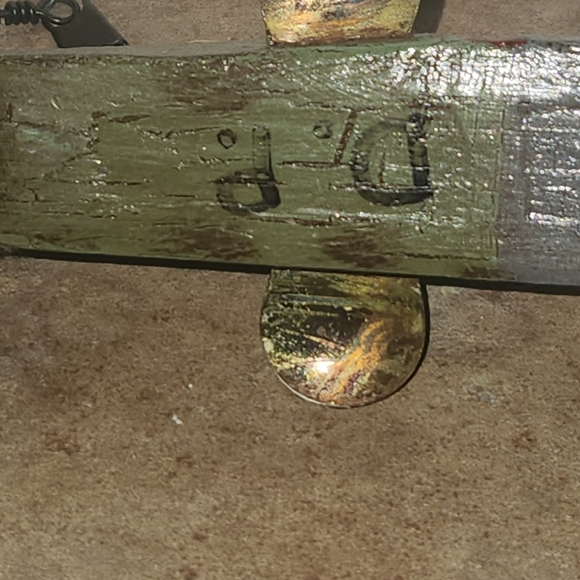 Vintage Handcrafted Folkart Wooden Fish Signed DP - Picture 5 of 10